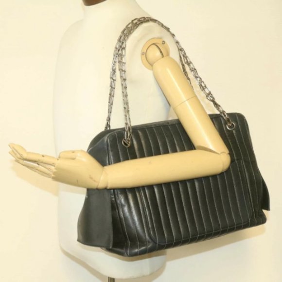 Chanel Mademoiselle 2 Piece Vertical Quilted W / Wallet Lambskin Leather - Picture 14 of 14